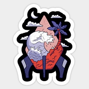 Rocket Island Sticker